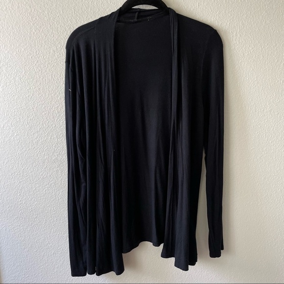 Tahari Black Long Sleeve Open Front Cardigan - Picture 1 of 4